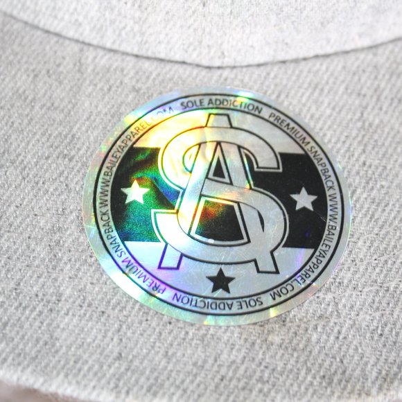 Sole Addiction Lit Men's Gray Snapback Baseball Cap One Size - Picture 3 of 11